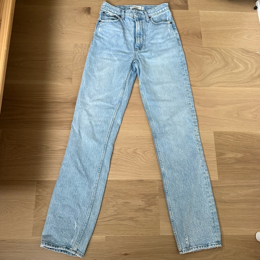 Abercrombie 90s straight ultra high rise jeans - Picture 7 of 10